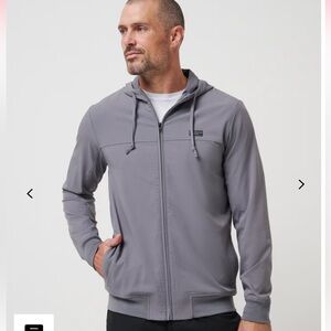 Men's Travis Mathew Golf Wanderlust Gray Zip-Up Hoodie Jacket XL
